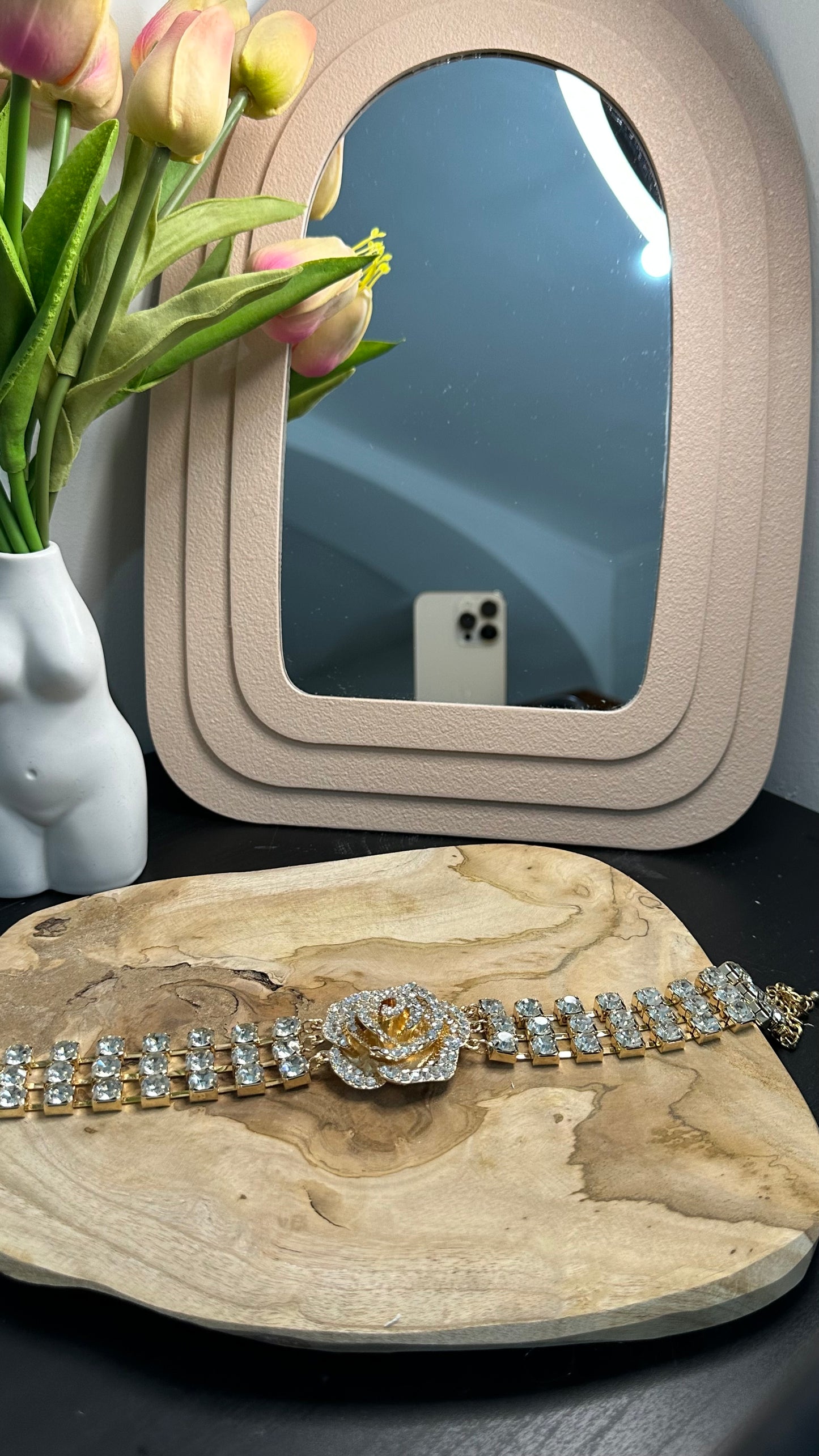 Choker rosa Shine