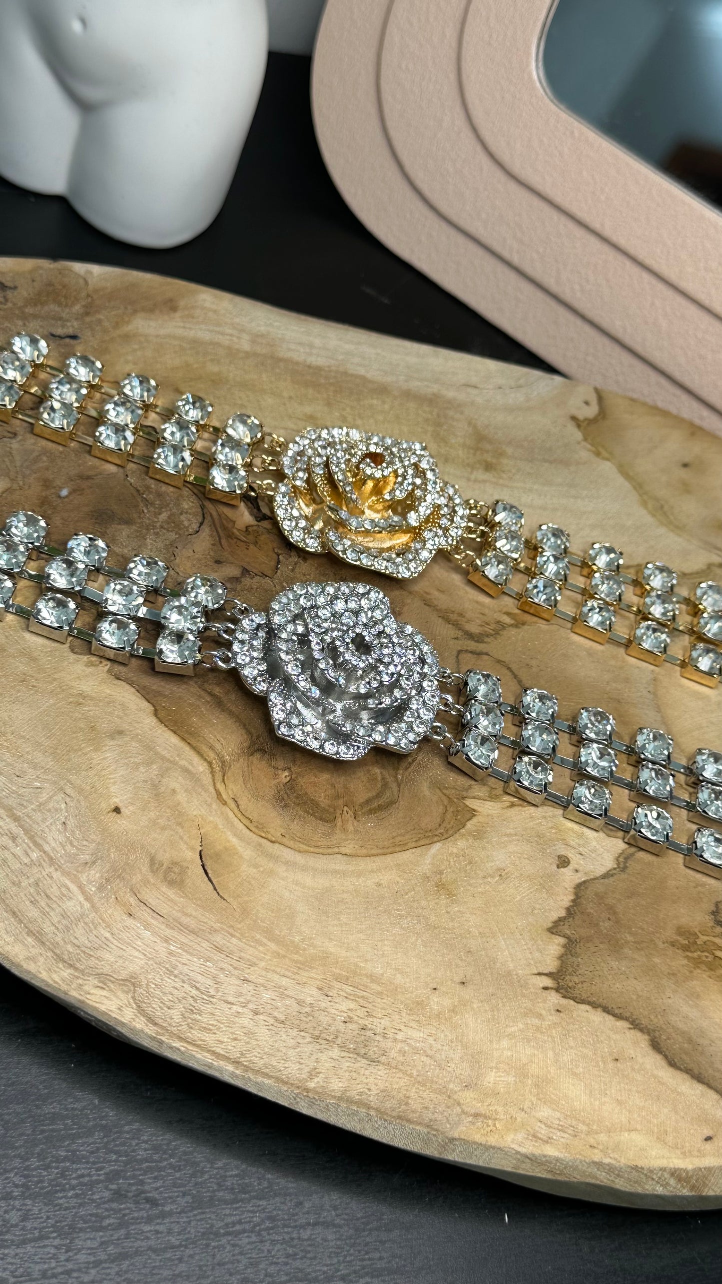 Choker rosa Shine