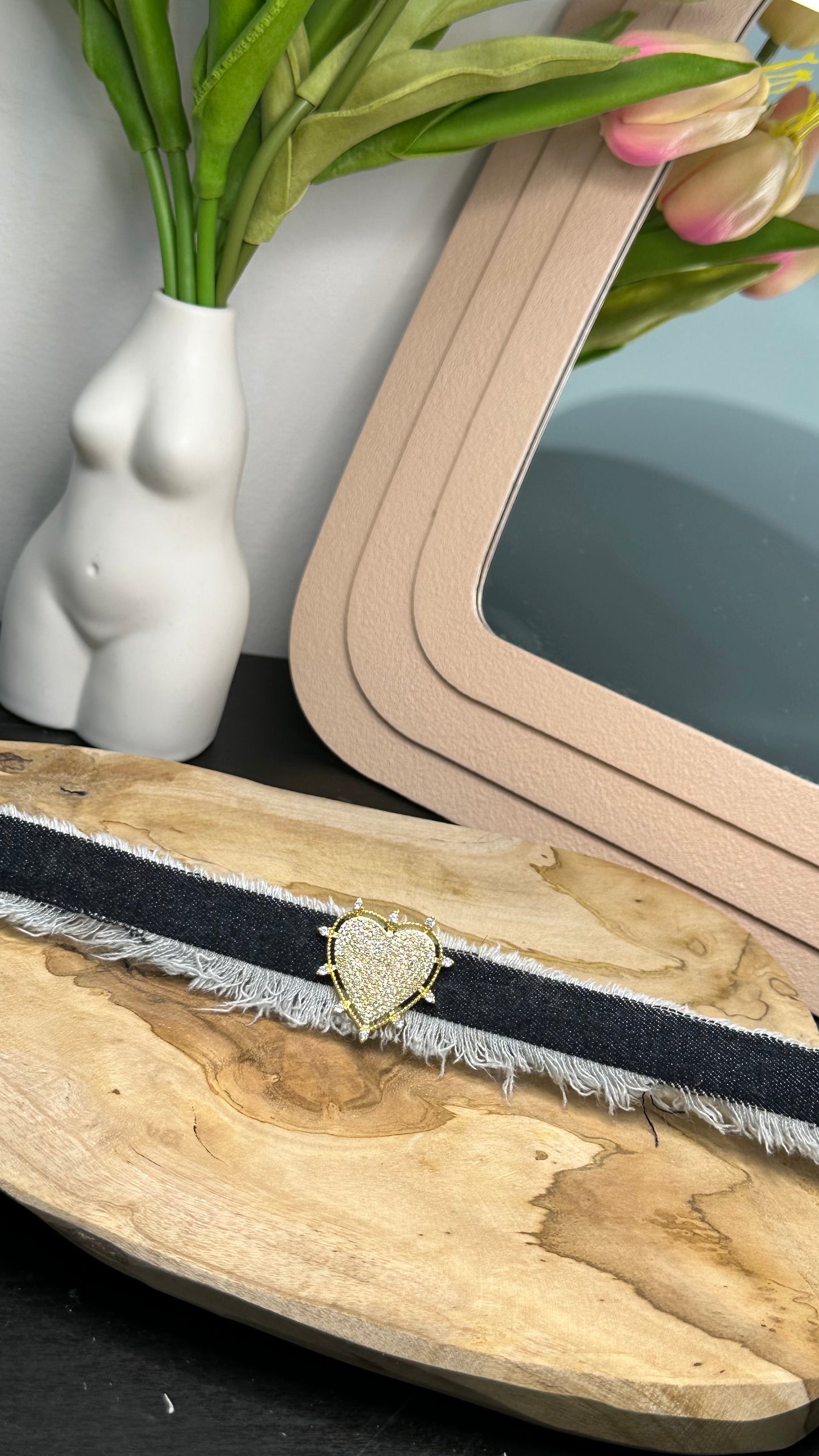 Choker cuore Shine