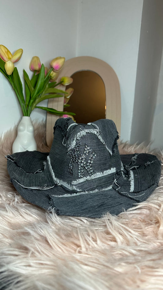 Denim dark grey shine ny