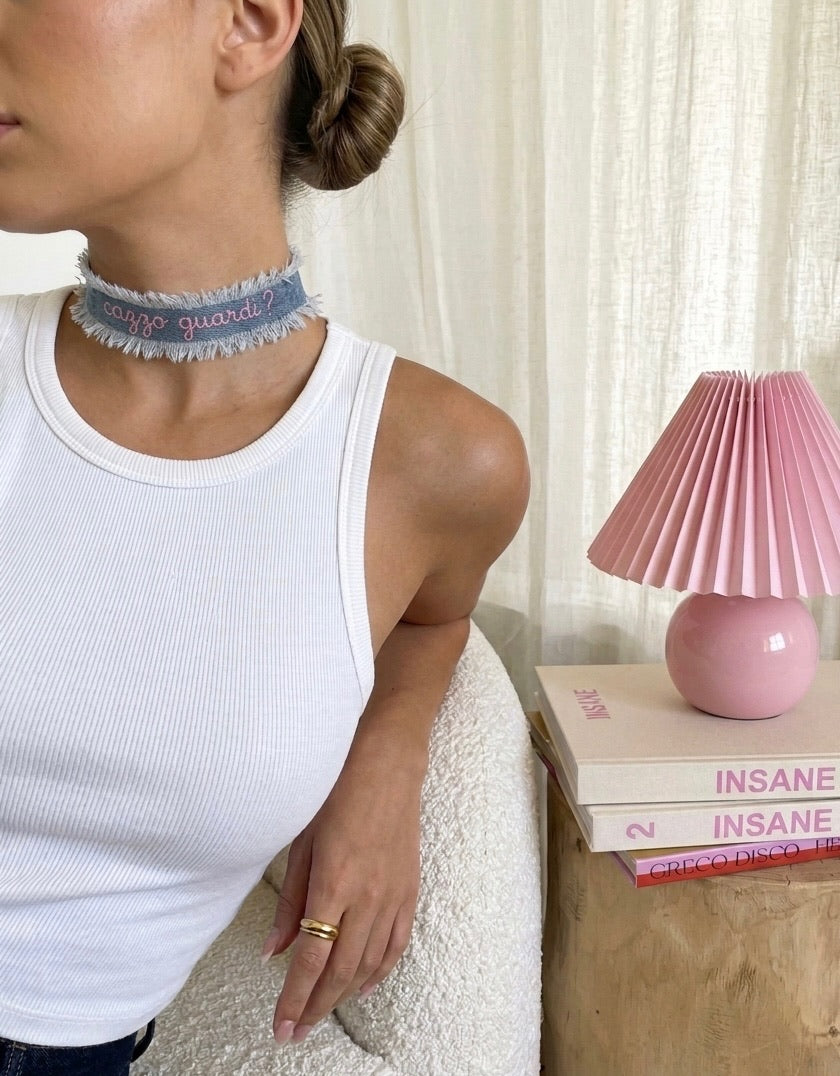 CHOCKER DENIM PERSONALIZZATO