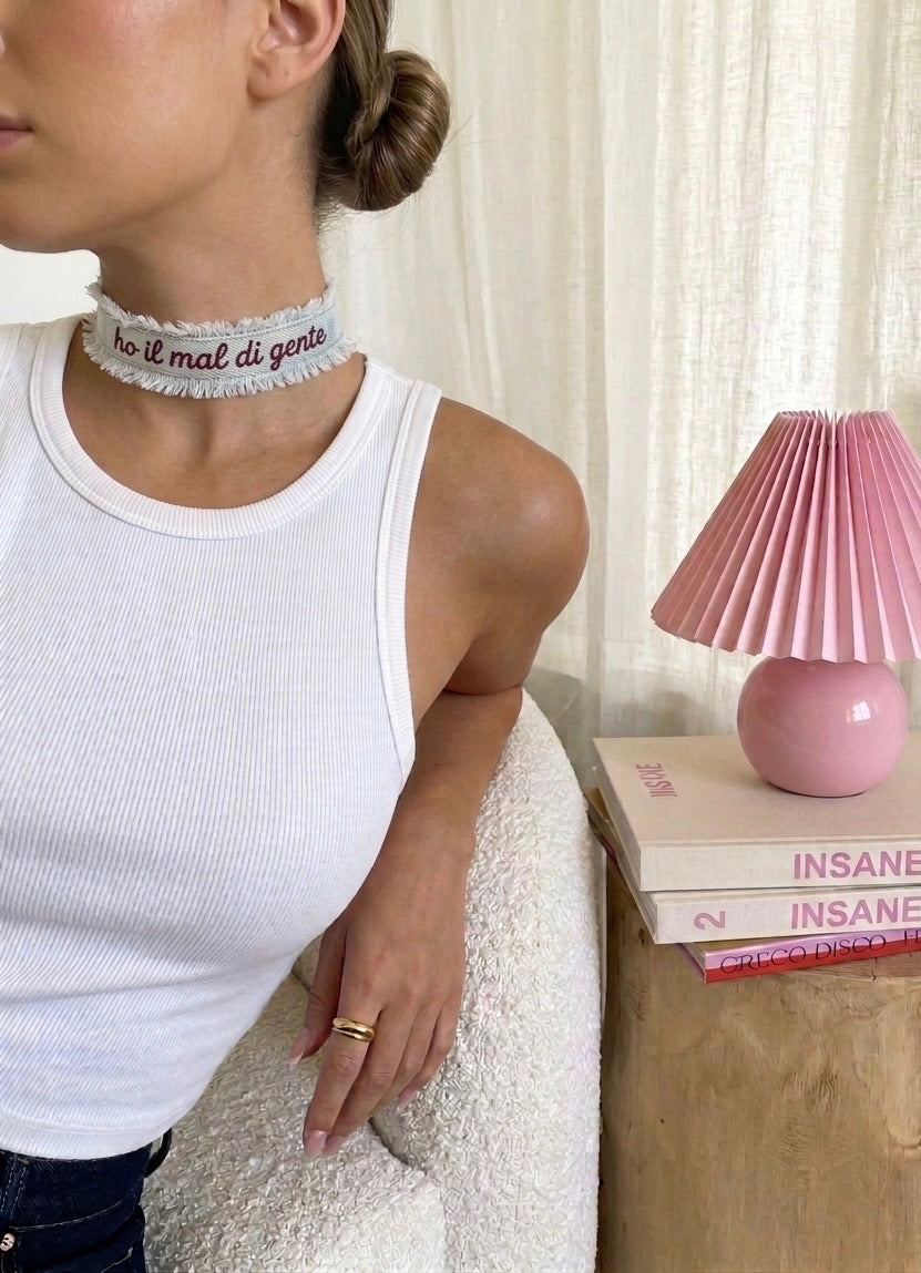 CHOCKER DENIM PERSONALIZZATO