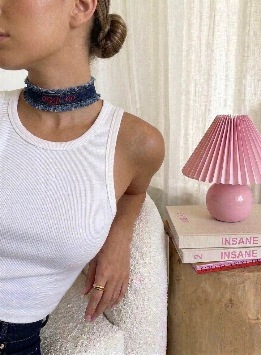 CHOCKER DENIM PERSONALIZZATO